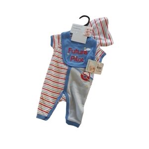 size 0-3M  match 4 piece outfit NWT